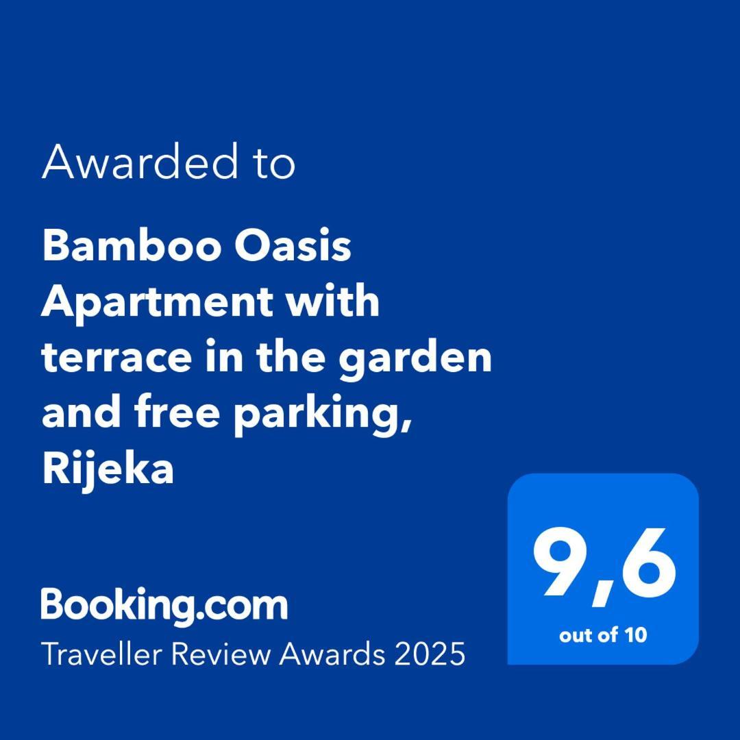 Bamboo Oasis Apartment With Terrace In The Garden And Free Parking, Rijeka Eksteriør billede